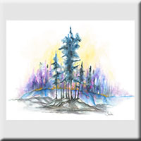 Forest Fire Print